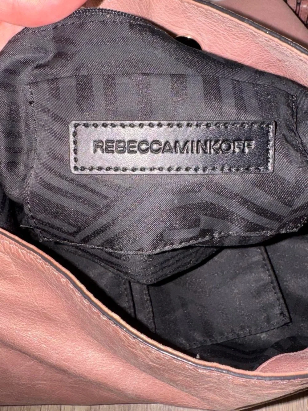 Rebecca Minkoff Rose Mauve Leather Hobo Shoulder Bag
